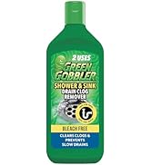 Green Gobbler Ultra Concentrated Drain Clog Remover &amp; Cleaner | Powerful Hair, Grease &amp; Soap Diss...