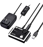 Cinolink USB 3.0 to Dual-SATA USB 3.0 Hard Drive Converter Adapter with Offline Clone Function fo...