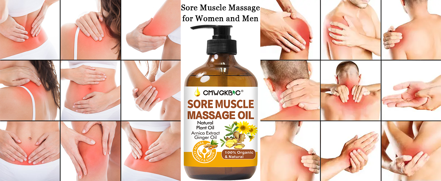 sore muscle massage oil