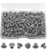 BOPOREAE 300Pcs 3/16 Inch Plastic Hole Plugs, 5 mm Screw Hole Covers Round Button Plugs, Cabinet ...
