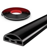 39” Black Shower Threshold Water Dam Stopper for Dry and Wet Separation,Self Adhesive Collapsible...