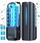 BUGAWAY Flying Insect Trap &amp; 10 Sticky Refills - Plug in Mosquito Bug Zapper Indoor, Electric Fru...