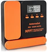 Aeternasol Solar Controller 40A Charger Controllers 12/24V MPPT Solar Charge Controller Solar Pan...