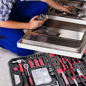 KingTool Home Repair Tool Kit - 226 Piece General Home/Auto Repair Tool Set, Mechanic tool set