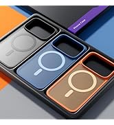 LISEN 3-Pack Magnetic Shockproof for iPhone 17 Pro Case Slim [Fit for MagSafe][Military Grade Dro...