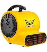 BSMTEK Air Mover Blower Fan, Industrial 1/2HP 2500CFM Monster Floor Blower Carpet Dryers - 3 Spee...