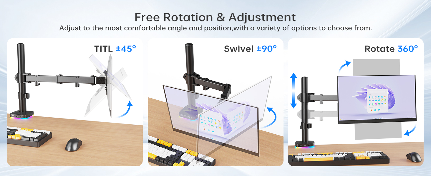 Single RGB Monitor Stand