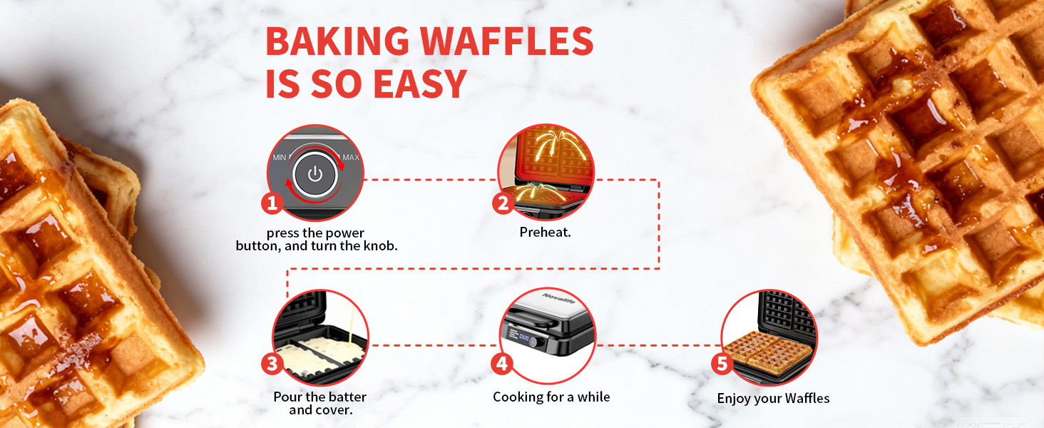BAKING WAFFLES IS SO EASY