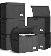 Leffis 6 Pack Comic Book Storage, Collapsible and Stackable Comic Short Box, Moistureproof Comic ...