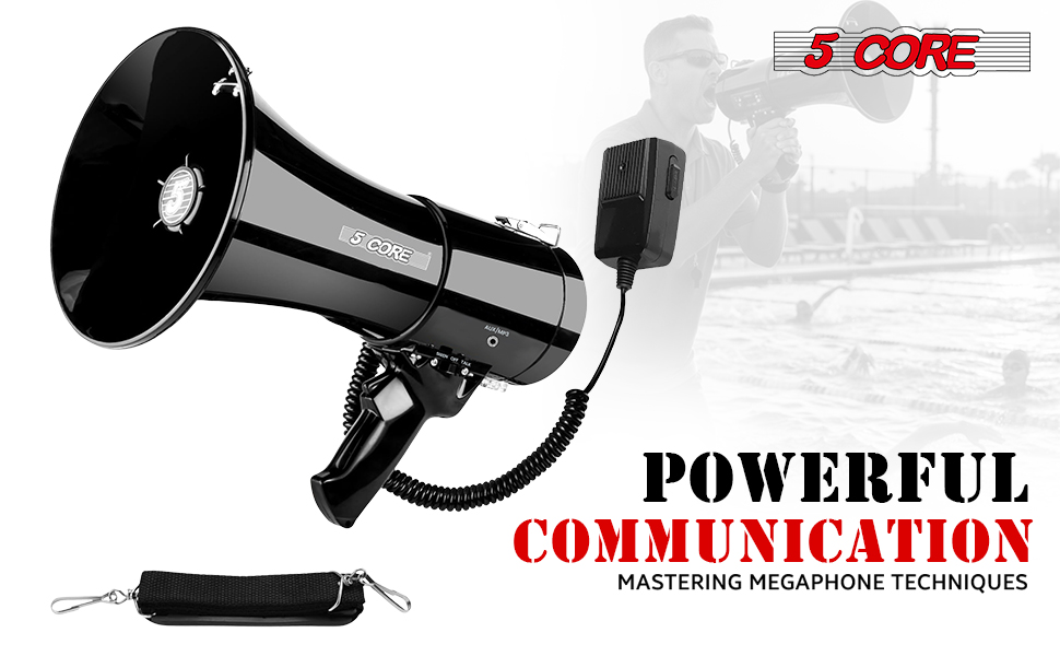 bullhorn loud horn rechargeable siren portable cheer mega phone speaker teacher outdoor