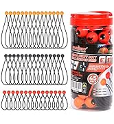 HORUSDY 45 Pack Ball Bungee Cords, Includes 6”, 9”, 11” Heavy Duty Gazebo Tarp Tie Down Cord.