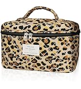 Gosect 1pc Large Makeup Bag, Cute Cosmetic Bag for Women Girls, Floral Coquette Aesthetic Toiletr...