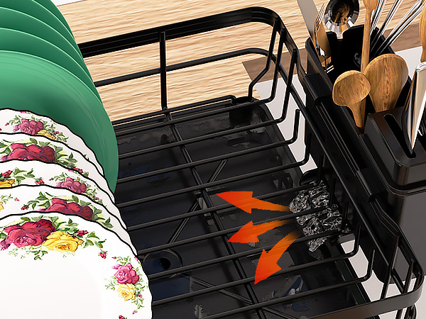 kitchen dish drying rack