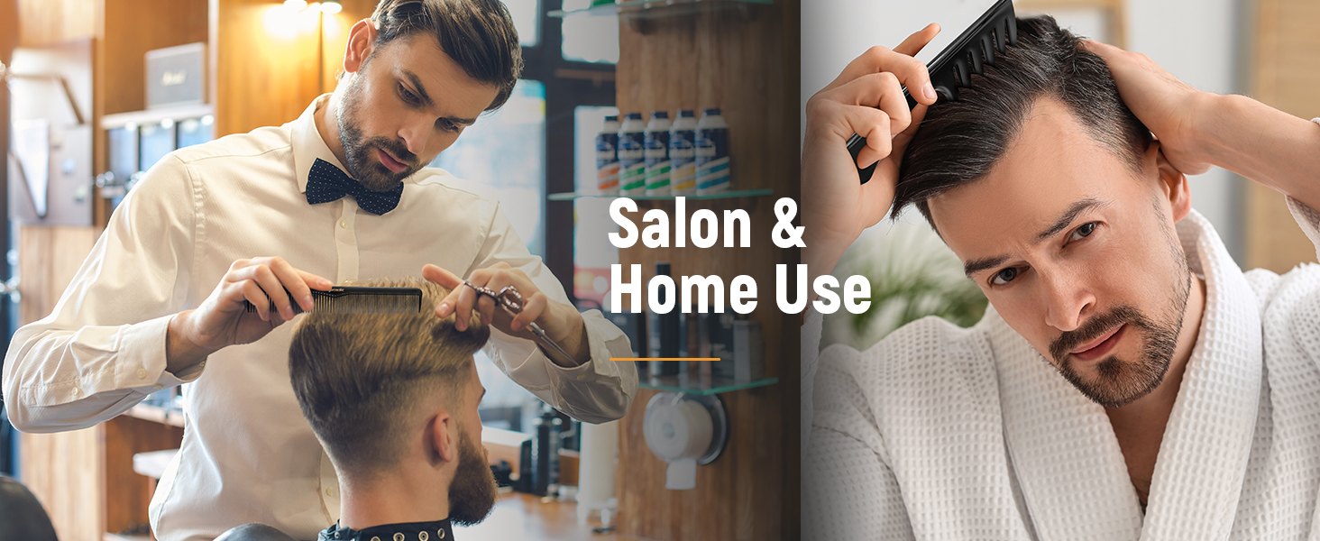 Men's Hiar Comb &amp; Brush Set for Salon and Home Use