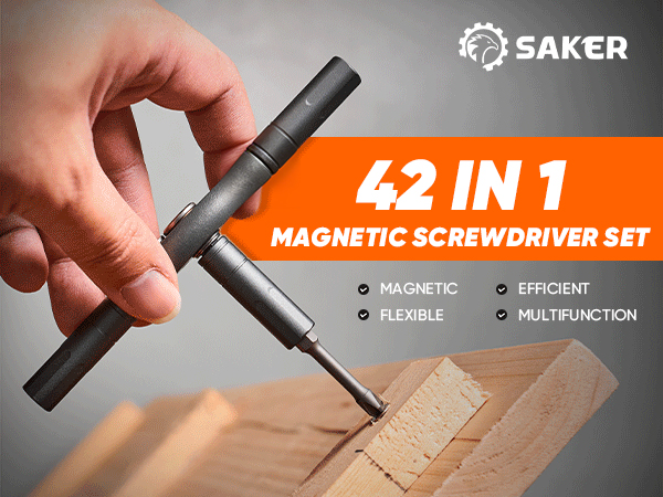 Saker 42-in-1 Magnetic Screwdriver Kit