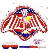 16.5 x 11.8 Inch Patriotic Piñatas for July 4th and Independence Day Party Celebrations,with Red ...