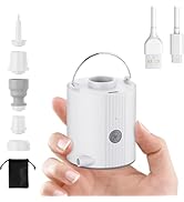 Motorenbau Portable Air Pump for Inflatables with 2600 mAh Battery, Ultra-Fast and Mini Electric ...