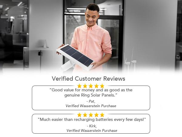 Much easier than recharging batteries every few days