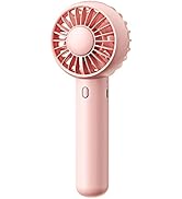 Gaiatop Mini Portable Fan, Dual Motors Powerful Handheld fan, Cute Design 3 Speed Personal Small ...