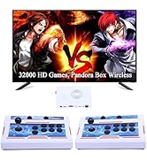 GWALSNTH 32000 in 1 Wireless Pandora Box Bluetooth Arcade Games Console,1280X720 Display,3D Games...