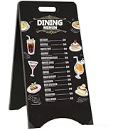 A-Frame Chalkboard Sign Large 15" x 30" Sandwich Chalkboard Double Sided Sidewalk Signs Outdoor F...