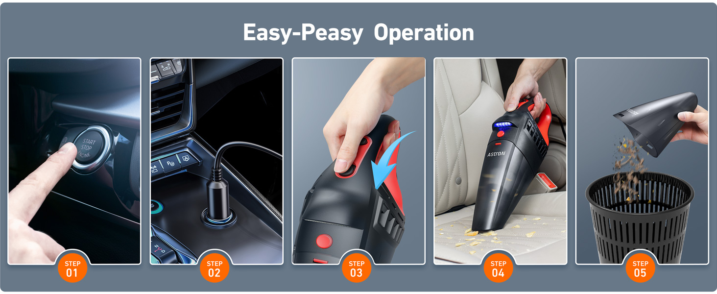 car vacuum operation