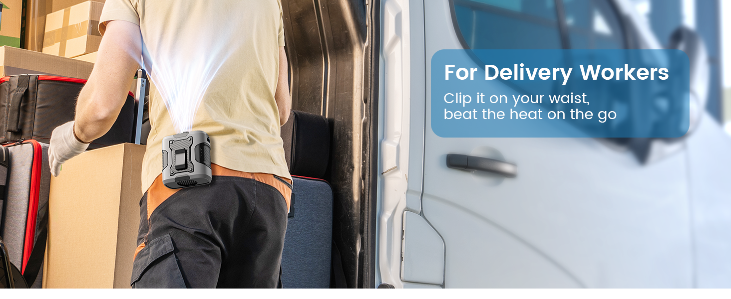 waist fan rechargeable clip on shirt fan t shirt fan