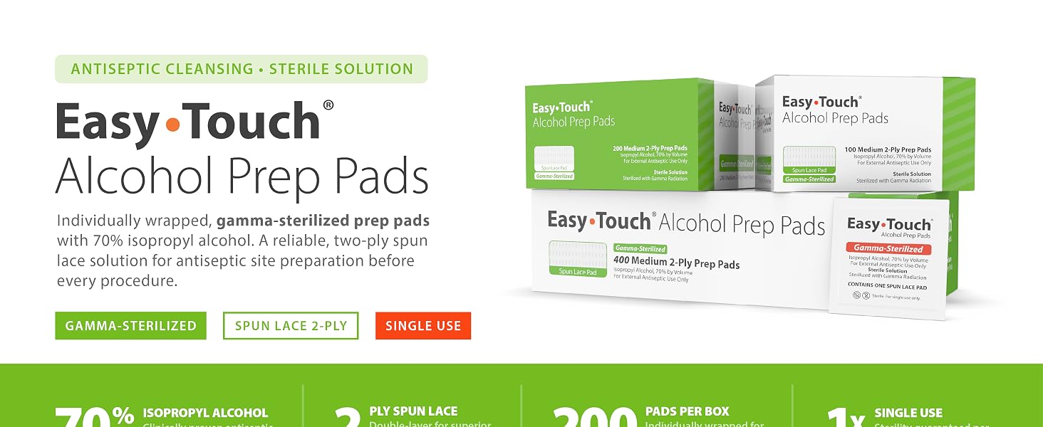 Alcohol Prep Pads Hero Banner