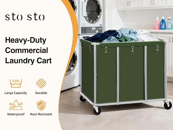 Commercial Laundry Cart