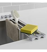 Tomorotec Sponge Brush Dish Rag Holder Multifunctional Telescopic Sink Rack for Bottle and Brushe...