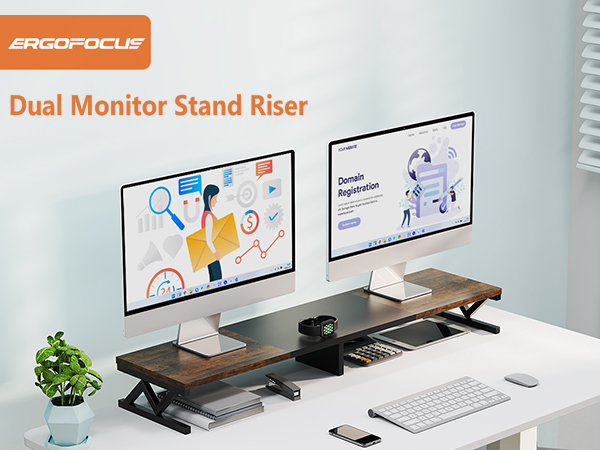 dual monitor stand