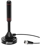 Chaowei Digital TV Antenna-DVB66 Portable Indoor Outdoor TV Antenna with Magnetic Base,16.5ft Lon...