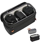 TARION Padded Camera Insert Bag - Protective Framed DSLR Inner Case Organizer - Fits 1 Camera and...
