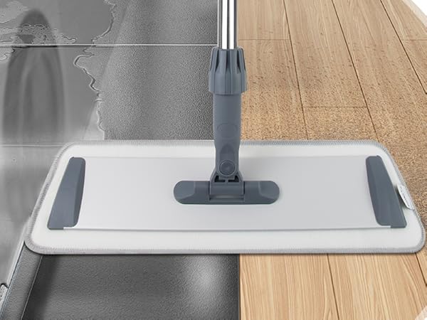 flat mop clean