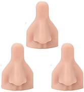 JTLB 3PCS Silicone Nose Model, Soft Flexible Reusable Simulation 3D Silicone Nose Model for Jewel...