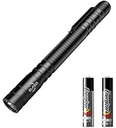 ELFGO LED Pen Light, Zoomable Penlight Flashlight with 2*AAA, 270 Lumens Pocket Size Clip Pen Fla...