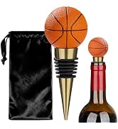 LULLEA Basketball Wine Stopper, Fun Basketball Gifts for Men, Dad &amp; Fans | Novelty Basketball Cha...