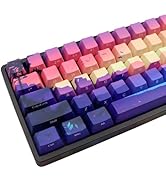 JSJT Side Printed Keycap - Keycaps 65 Percent, 68 Keys Keycaps OEM Profile PBT Key Caps for Cherr...