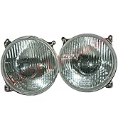 TAURISH Head Light Lamp Beam Assembly Dome 2 Units 'Massey Ferguson' Tafe Tractor