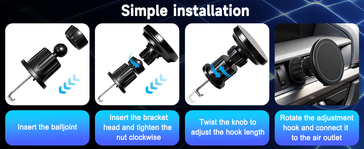 magnetic phone holder for car