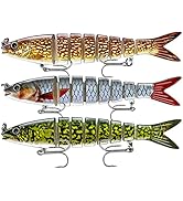 Fishing Lures Multi Jointed Fish Fishing Kits Slow Sinking Lifelike Swimbait Freshwater and Saltw...