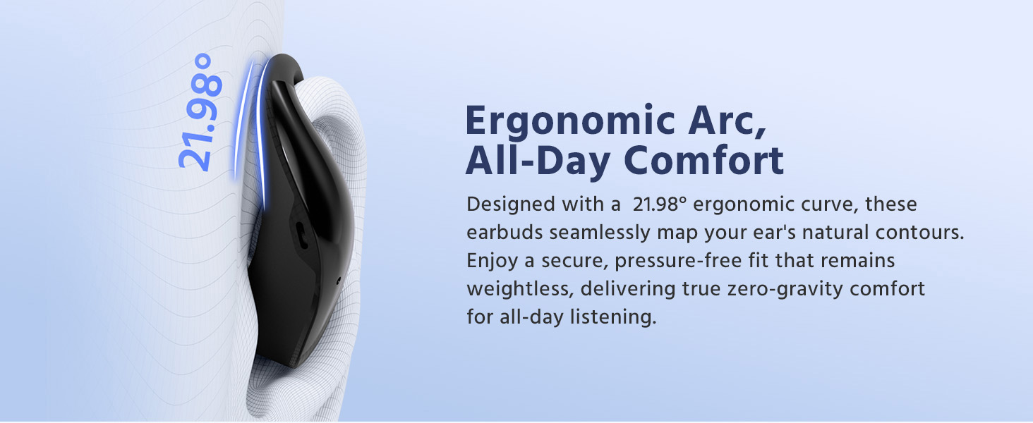 Ergonomic Arc, All-Day Comfort