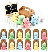 BROWNKNOT Adopt A Dinosaur Party Favors Mini Plush Stuffed Animals Set with 12 Plush Dinosaur Min...