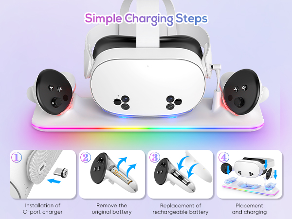 oculus quest 3s charging dock