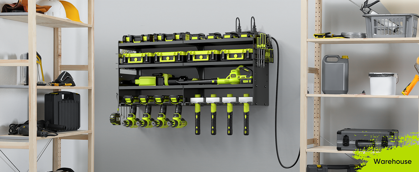 Power Tool Organizer Charging Station