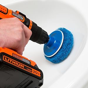 revoclean, drill brush, drill brush, drill attachment, drill clean, hurricane brush