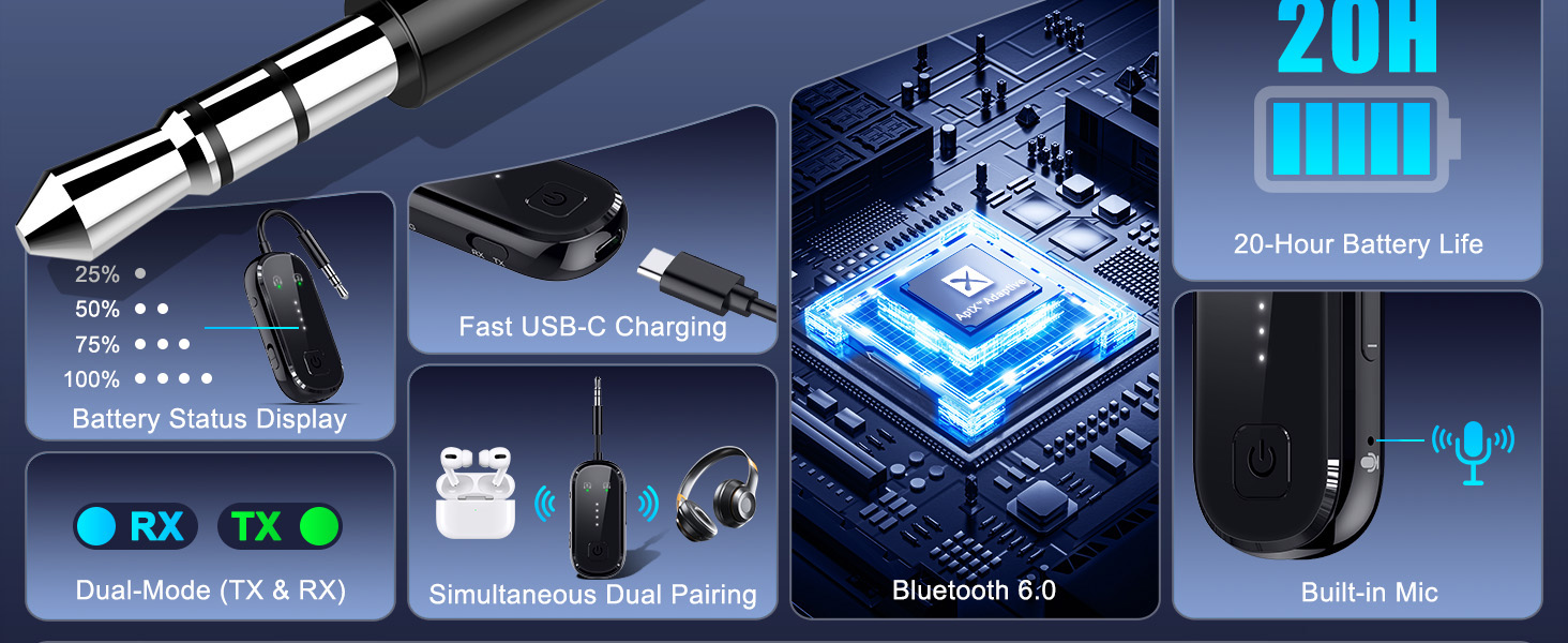 airfly pro bluetooth transmitter airplane