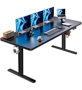 HUANUO 71 x 30 inch Electric Standing Desk, Powerful Brushless Motor Large Height Adjustable Tabl...