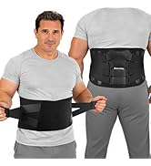 Back Brace for Men, Support Brace for Lower Back Pain Relief, Adjustable Lumbar Support Belt with...
