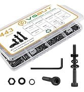 VGBUY 443Pcs M3 Screws Assortment Kit for 3D Printer DIY, M3x25/30/35/40/45mm, Hex Socket Head Ca...